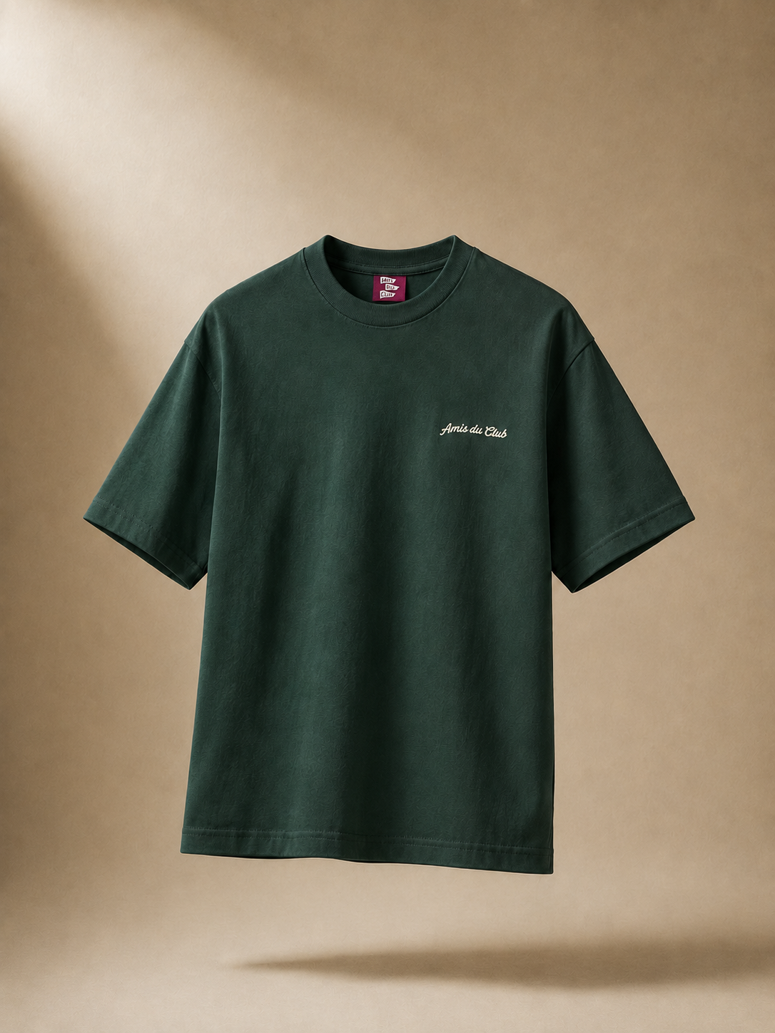 Clubhouse Green | Leisure Patrol T-shirt front view in clubhouse green – Amis du Club