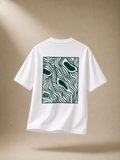 White | Contour Study T-shirt back graphic in white – Amis du Club