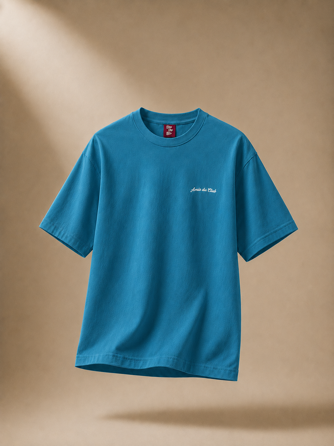 Dusty Blue | Contour Study T-shirt front view in dusty blue – Amis du Club